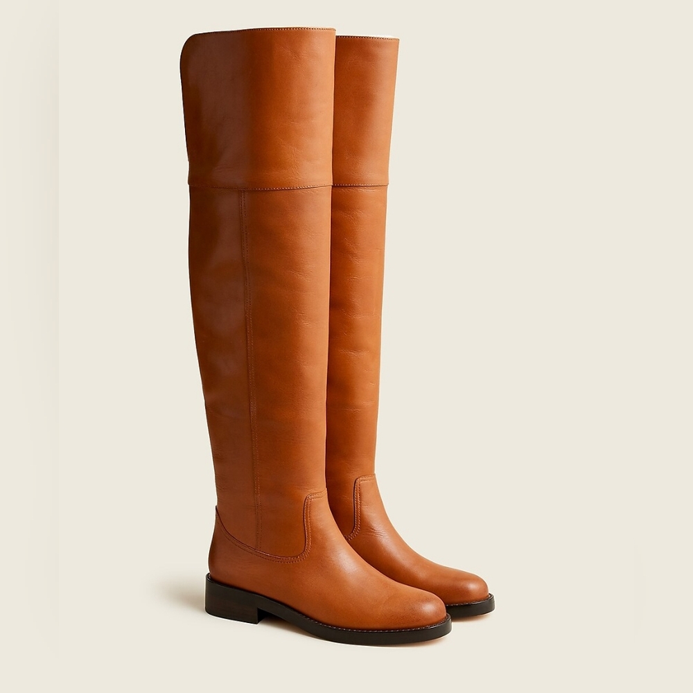 NEW J Crew Leather over-the-knee riding boots BA769
